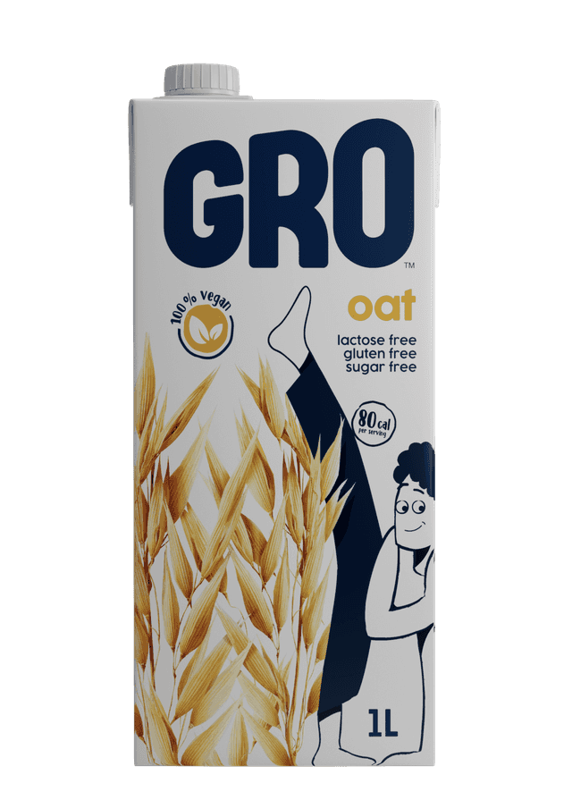 جرو باريستا لبن شوفان خالى من اللاكتوز -الجلوتين  1لتر - Gro Barista Oat Milk  Lactous,gluten free 1L