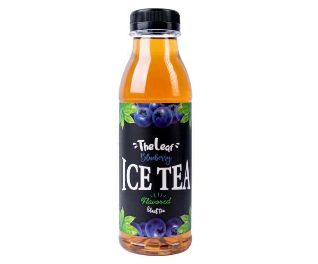 شاي مثلج بالتوت الازرق 370مل - The Leaf Blueberry Ice Tea 370ml