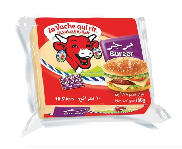 La Vache Qui Rit Burger Slices 10P 180 gm- شرائح برجر لافاش كي ري 10 ق 180 جم