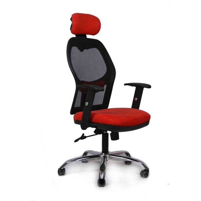 Modern employee Chair black & red