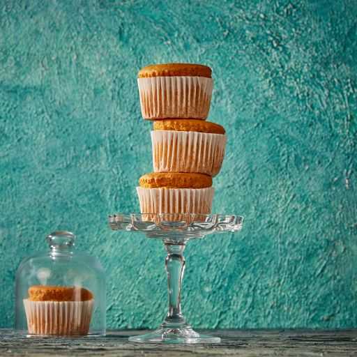 Keto Vanilla Cup Cake (Sugar Free - Dairy Free - Gluten Free) - فانيلا كاب كيك كيتو (خالى من السكر - خالى من الجلوتين - خالى من الالبان)