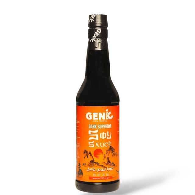 صلصة الصويا الداكنة "دارك سوبيريور" 700 مل من جينيك GENIC Dark Soy Sauce "Dark Superior" 700ml