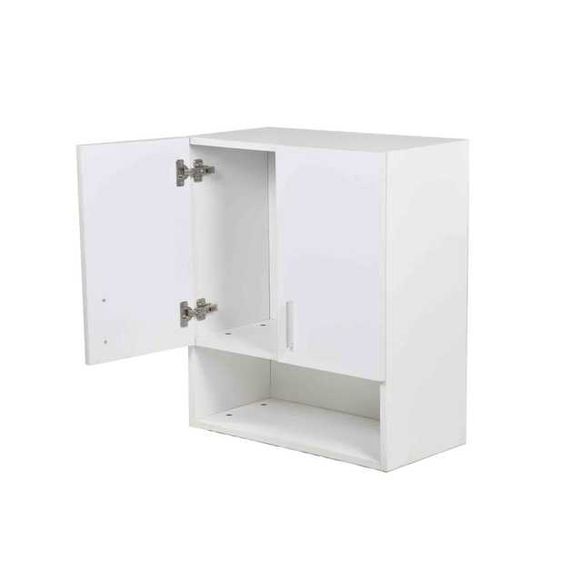 white storage cabinet