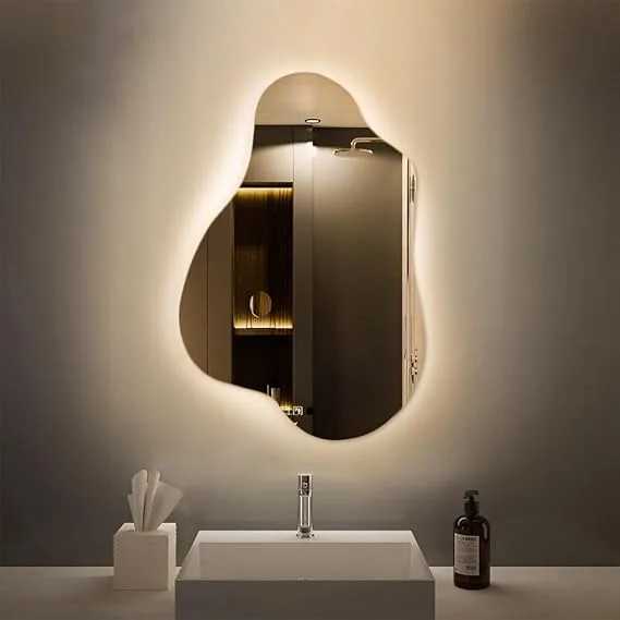 Bathroom Mirrors - LED Light Yellow 100 * 70cm