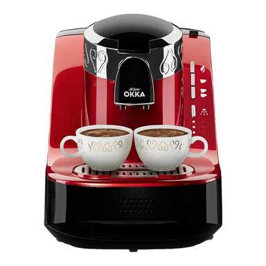 Arzum OKKA Automatic Turkish Coffee Machine – OK002 – Red/Chrome