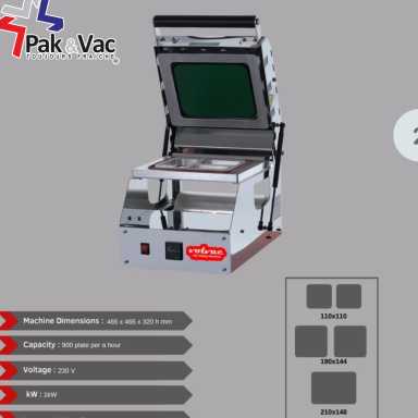 ماكينة لحام الاطباق اليدوية سواء اطباق الPP , PET,CPET,ALUMINUM, PAPER and carton