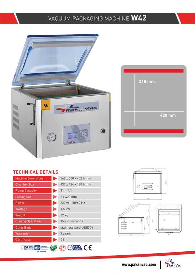 VACUUM MACHINE WE 42