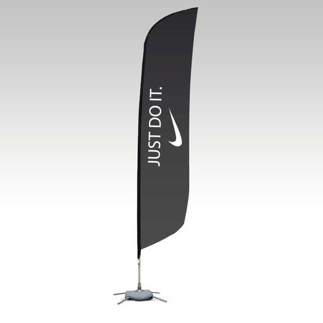 Flying banner size height 3.5 m