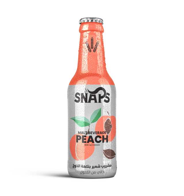 سنابس مشروب شعير  250 مل زجاج	snaps malt peach 250 ml    -    مصر