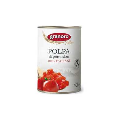 جرانورو طماطم مقشرة  	granoro peeled tomatoes   -  ايطاليا