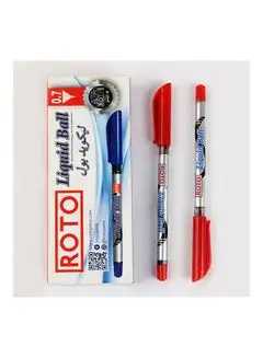 Roto liquid ball ballpoint pen, 0.7 mm, blue - pack of 12