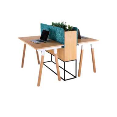 Patio Beige Modern Wood Workstation