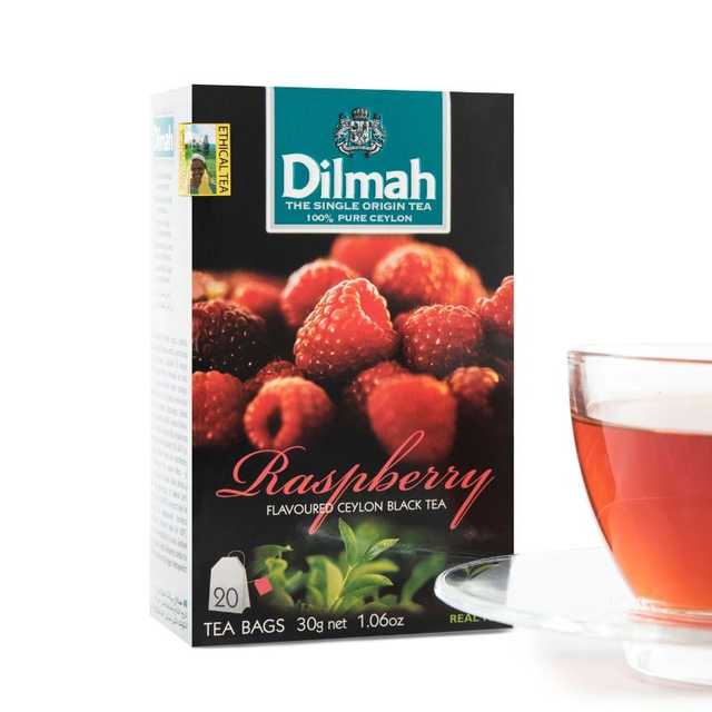 Dilmah 20 tea bags rasberry  - ديلما شاي 20 فتلة توت