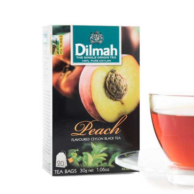 Dilmah 20 tea bags PEACH  - ديلما شاي 20 فتلة خوخ