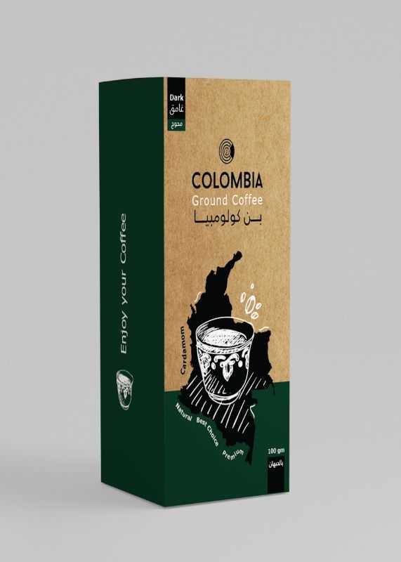 Colombia Coffee Dark 100 gm - قهوة كولومبيا غامق محوج