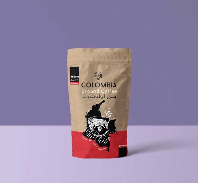 Colombia Coffee medium 200 gm - قهوة كولومبيا وسط ساده