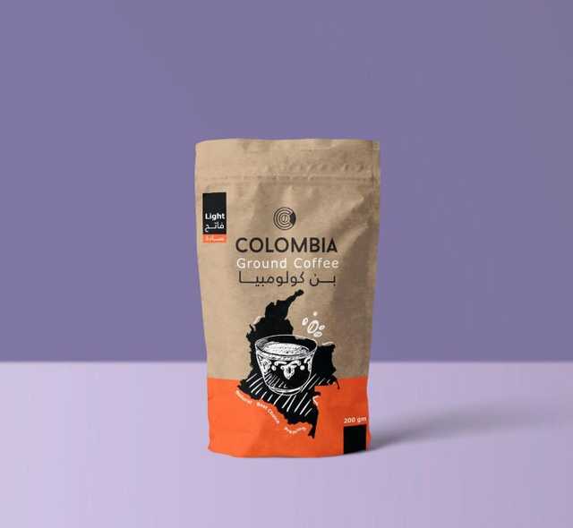 Colombia Coffee light 200 gm - قهوة كولومبيا فاتح ساده