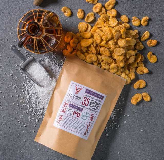 EL TORR Fava Nuts - SALT AND VINEGAR Flavor - 125 Gm الثور مكسرات فول - بطعم الملح والخل - 125 جرام