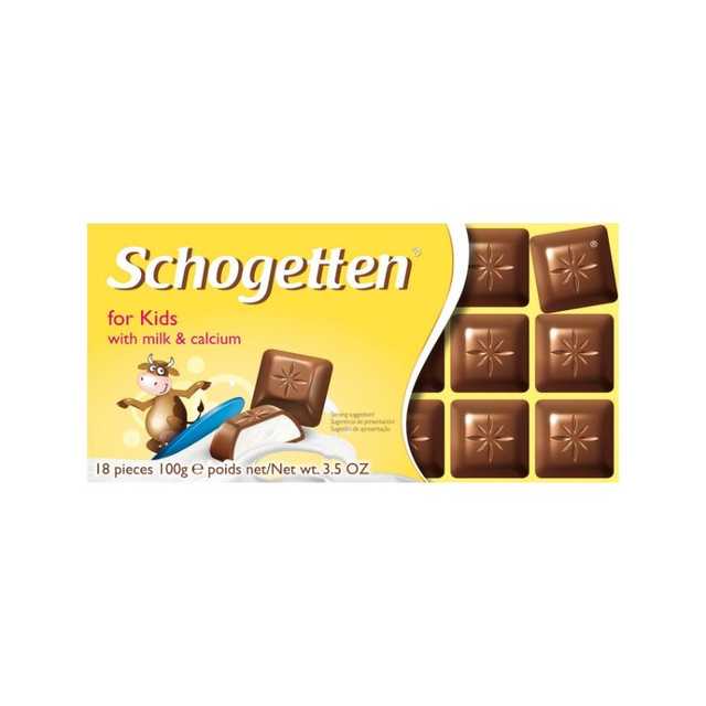 Schogetten chocolate 18 pieces 100 grams - شوكولاتة شوجتين 18 قطعة 100 جرام