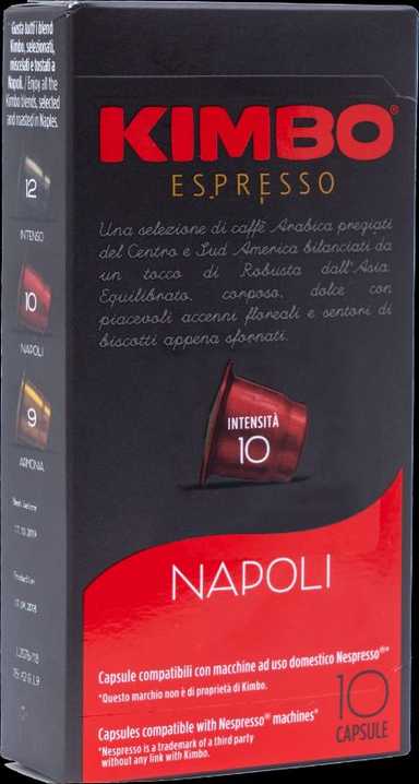 Napoli Capsule - 10 Pcs  - Nespresso Compatible Capsules - كبسولات قهوة