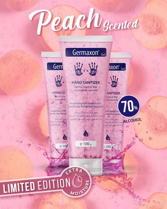 Germaxon 100 ml hand gel - Pink - Peach Scent