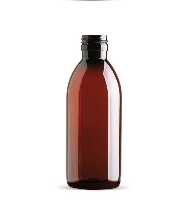medicine bottle - عبوة دواء شفاف او عسلي